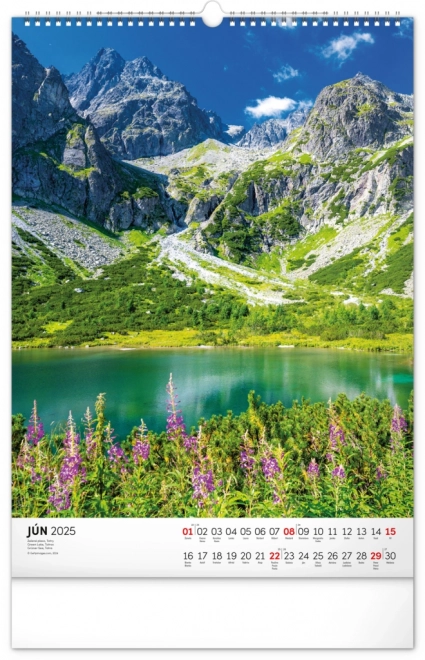 NOTIQUE Vægkalender Tatry 2025, 33 x 46 cm