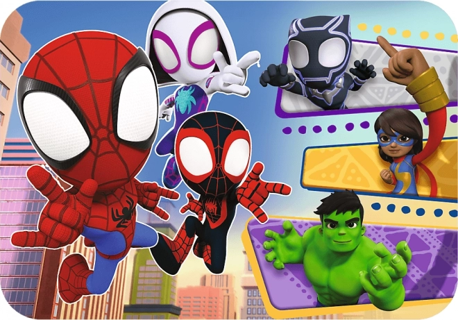 TREFL Træpuslespil Spidey og hans fantastiske venner 24 brikker