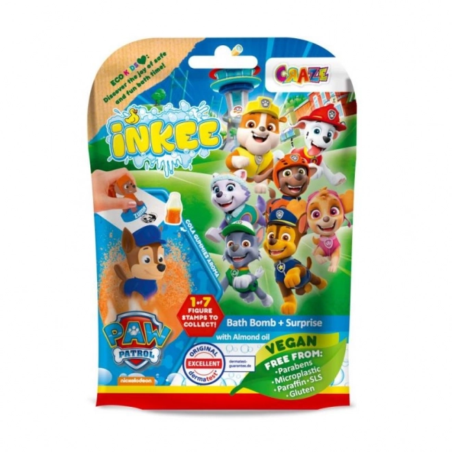 INKEE - Brusende badebombe med overraskelse - Paw Patrol