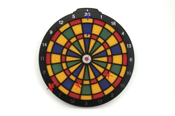 Plastik dartskive med dartpile