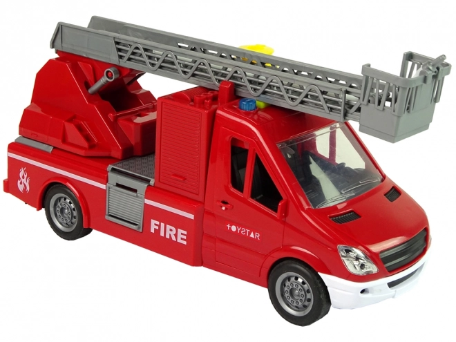 rødt brandbil TOYSTAR med vand, lyde og lys