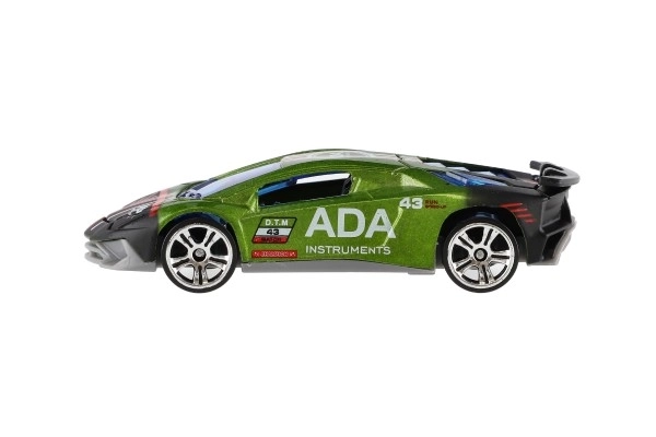 Bil sport 6 stk metal/plast 8cm med fri bevægelse i æske 10,5x27,5x4cm