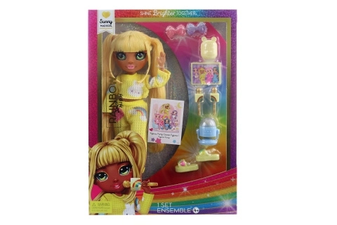 Rainbow High Junior Mode dukke i pyjamas - Sunny Madison