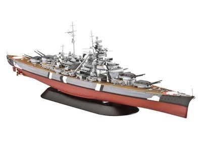 Plastisk model af slagskib Bismarck