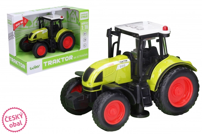 Traktor med svinghjul med lys- og lydeffekter 18 cm