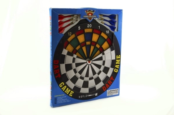 Plastik dartskive med dartpile