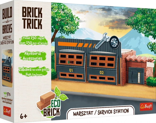 TREFL BRICK TRICK Bilværksted L 150 dele