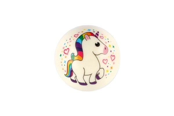 Unicorn bold skum 8cm mix farver i pose 24 stk i æske