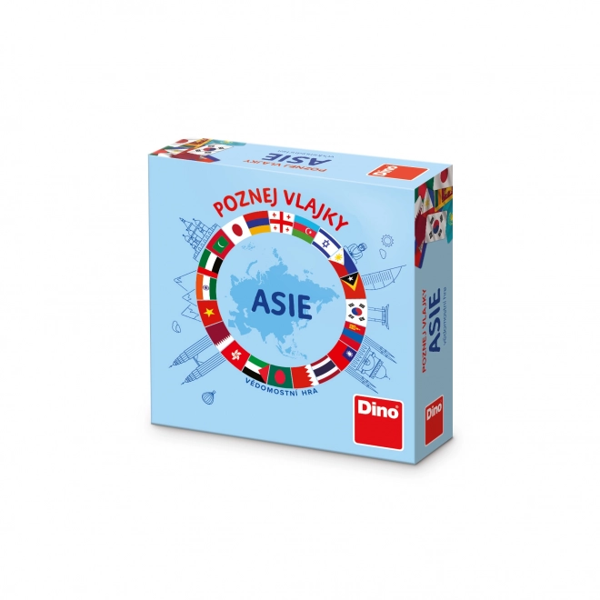 Dino rejse spil Gæt flag Asien