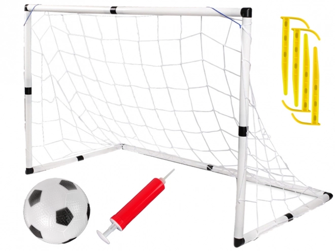 Stor fodboldmål Fodboldbold Pumpe