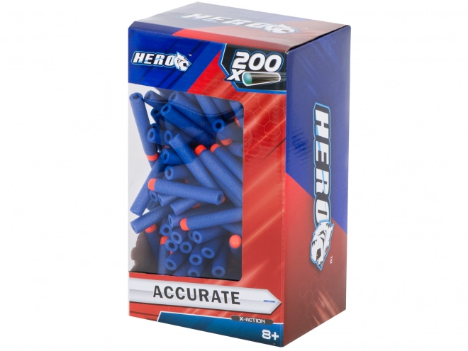 Udskiftningspatroner kompatible med NERF 7,2 cm BOKS 200 stk.