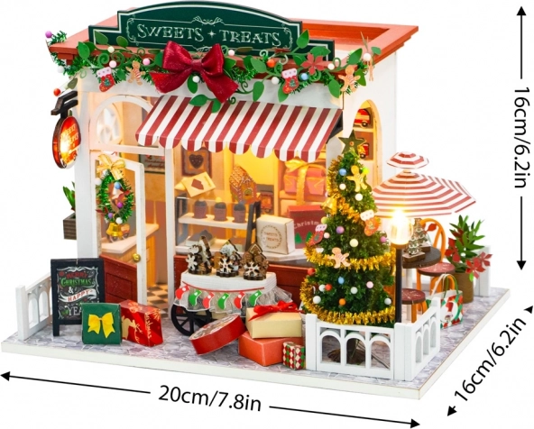 2Kids Toys miniatur honningkagehus jule slikbutik