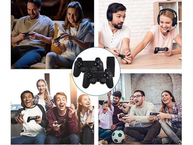 Retro spillekonsol med HDMI og 2 controllere