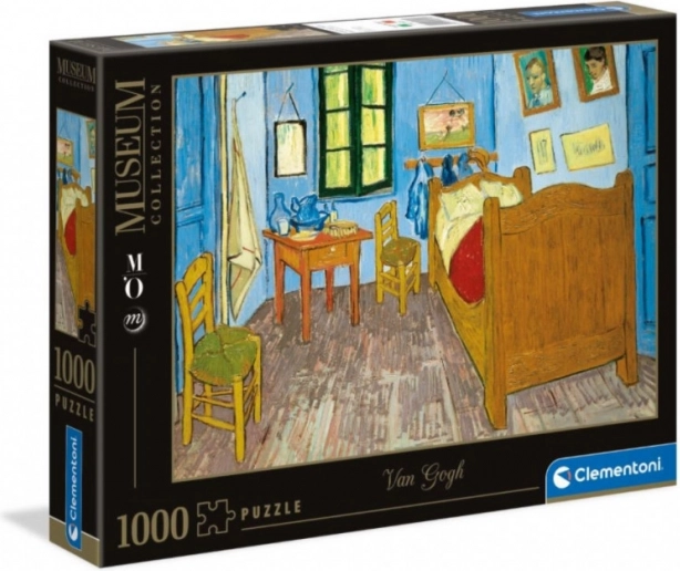 Puslespil 1000 brikker Museum – Soveværelset i Arles af Vincent van Gogh (Clementoni)