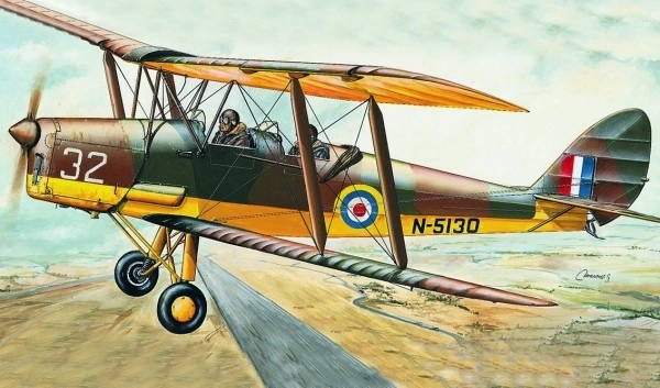 Model af fly D.H.82 Tiger Moth
