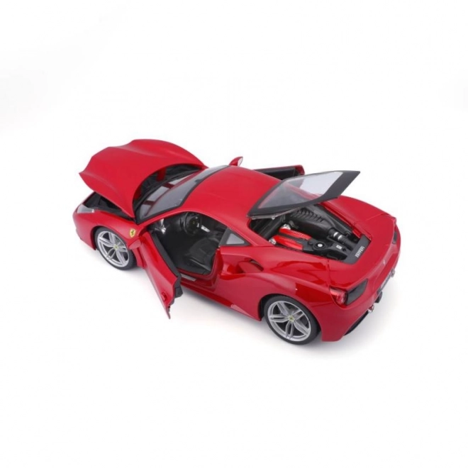 Metalbil Ferrari 488 GTB rød