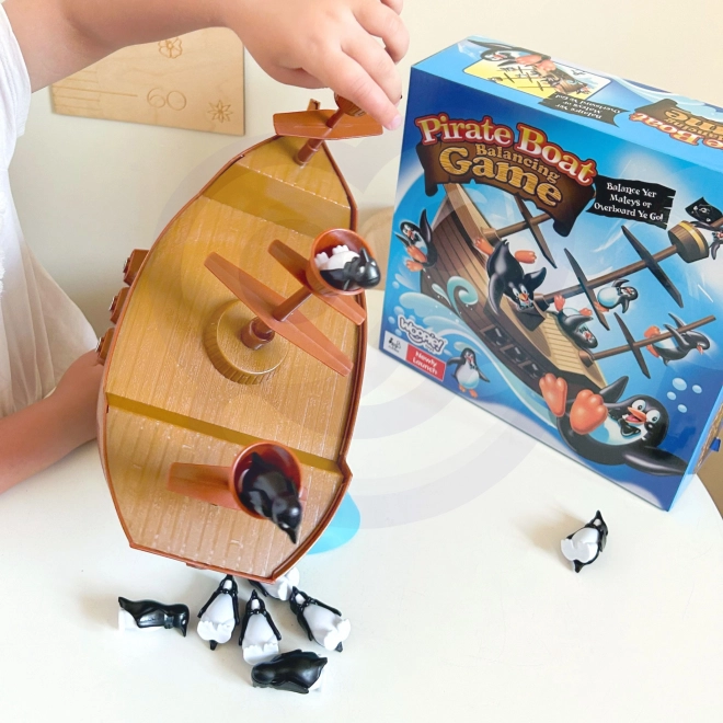 Eventyrspil piratskib med pingviner