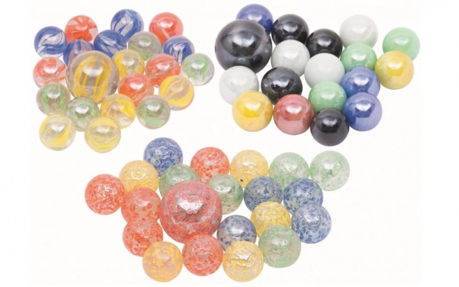 Glasskugler Marbles 21 stk - Marmor kugler