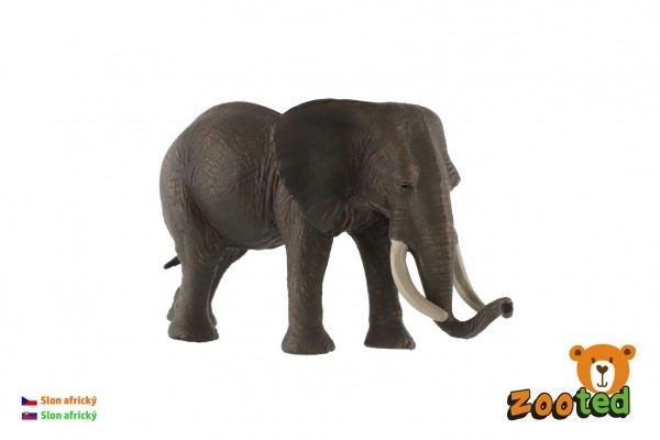 Afrikansk elefant zooted plast 17cm i pose