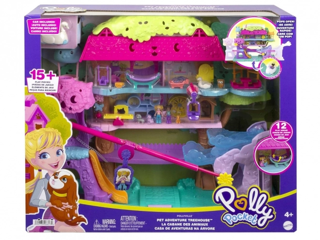 Polly Pocket Sæt figurer Dyre-eventyr Træhus