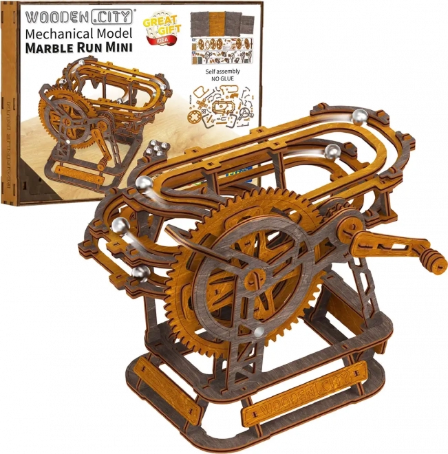 Træ 3D-puslespil Kuglebane Mini fra Wooden City