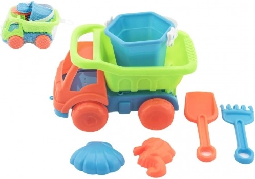 Bil til sandkassen med tilbehør 16 cm plastnet