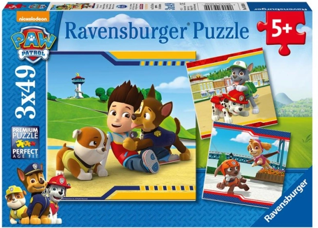 Ravensburger puslespil Paw Patrol Best Friends 3×49 brikker