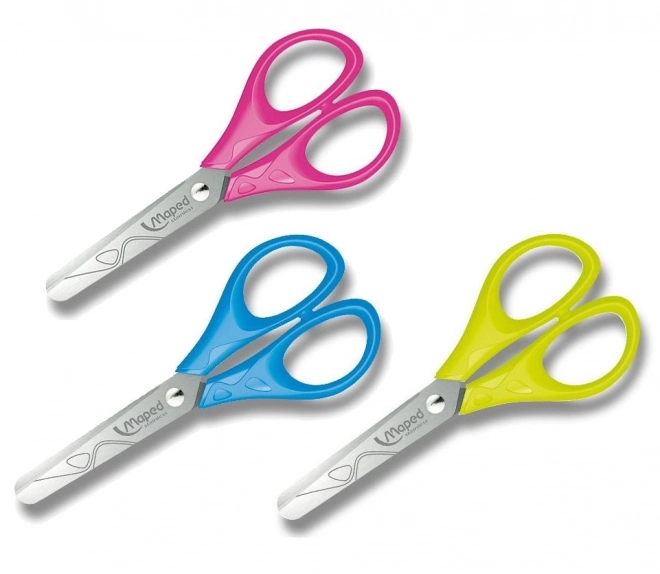 MAPED Sakse med afrundet spids Essentials, 13 cm - til venstrehåndede (mix)