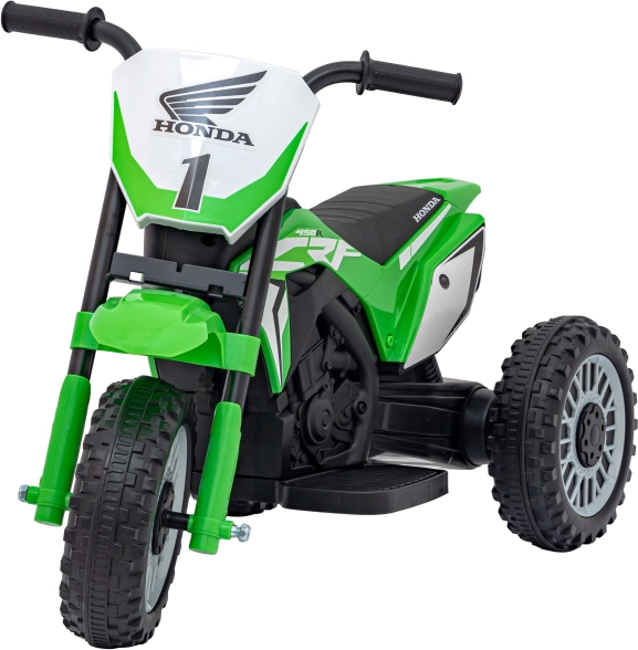 Elektrisk børnemotorcykel Honda CRF 450R på 3 hjul – Grøn