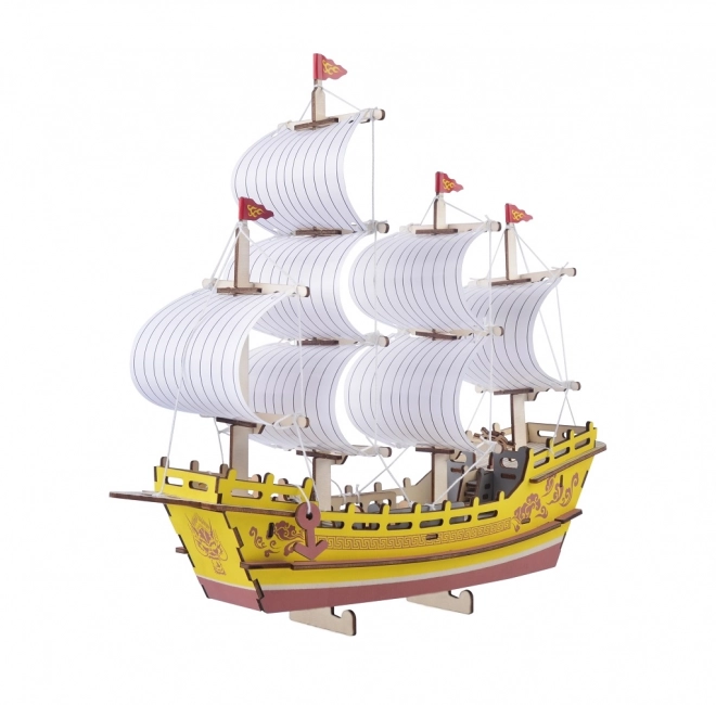 Woodcraft træ 3D puslespil Handelsskib
