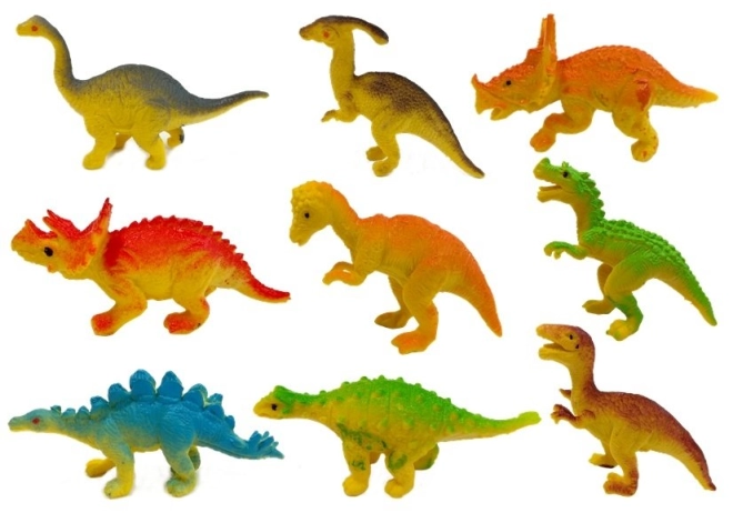 Rigt sæt med dinosaurer og småbiler
