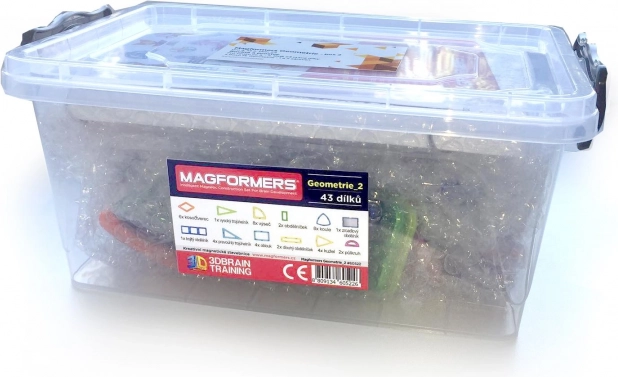 Magformers Geometri: Plan og Rum - Boks 43 Dele