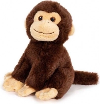 Plysabe brun abe 16 cm