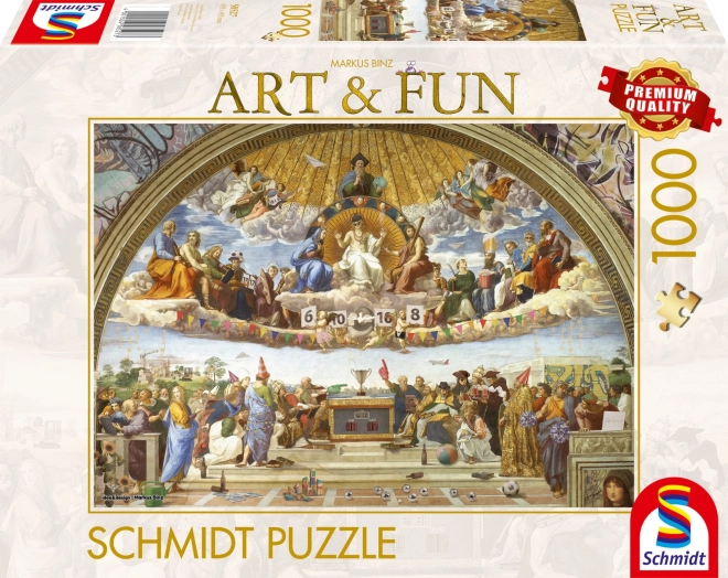 Puslespil Schmidt Art&Fun Diskurs om Alterets Sakrament 1000 brikker