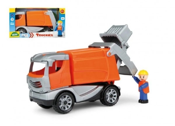 Auto Truckies skraldemand plast 25cm med figur i kasse 24m+