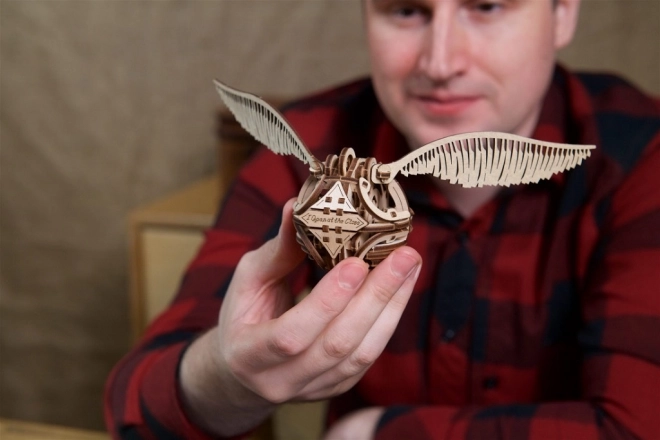 Ugears 3D mekanisk træpuslespil Gyldne Snitch, Harry Potter