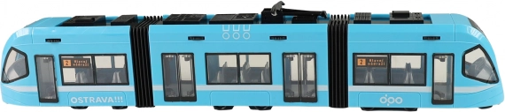 Moderne sporvogn Ostrava blå 47 cm