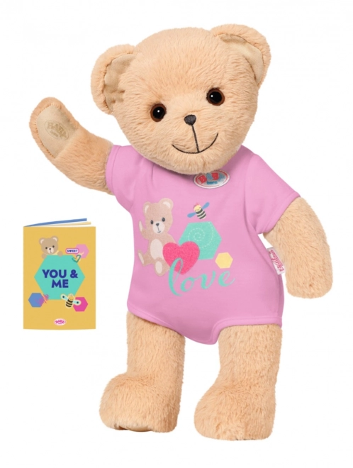 Bamse BABY born, lyserødt tøj