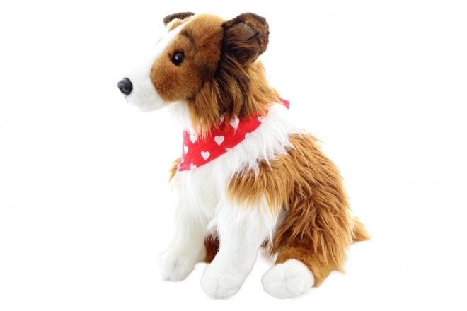 Plys Langhåret Collie med Tørklæde 26 cm MILJØVENLIG