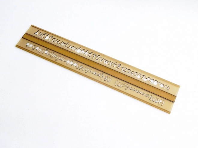 KOH-I-NOOR bogstavskabelon 5 mm til stiftblyant