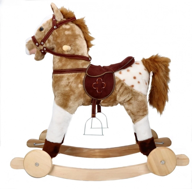 Gyngende hest Mustang med hjul
