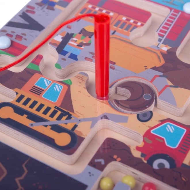 Bigjigs Toys Magnetisk Labyrint Byggeplads