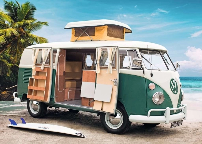 Puslespil Campingvogn Volkswagen T1 1000 brikker