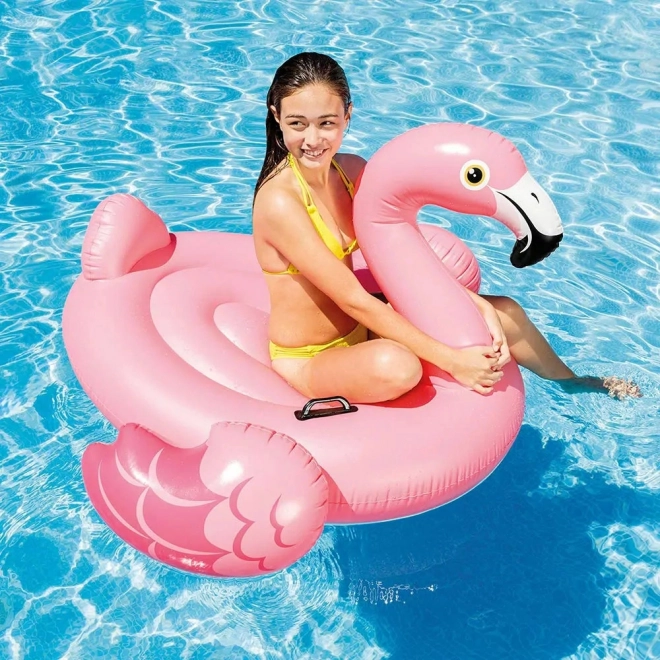 Oppustelig madras flamingo lille 147 x 147 cm