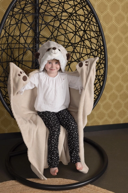 Varmt tæppe med hætte Surikata fra Cozy Noxxiez
