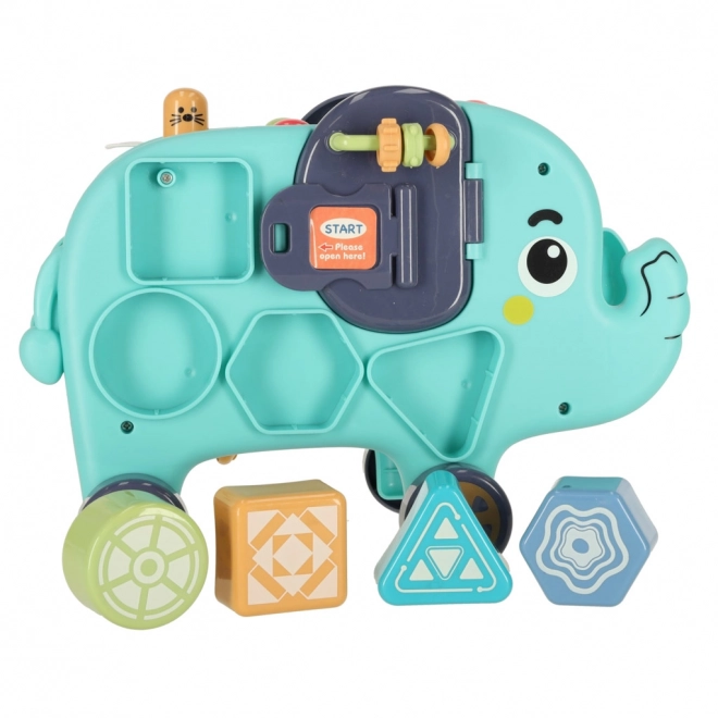 Interaktiv klodssortering montessori elefant 26 cm