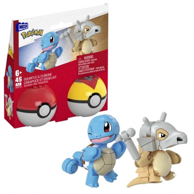 Mega Pokémon klodser 45 stykker Squirtle og Cubone