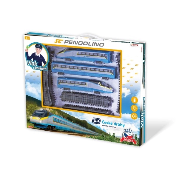 Togserie SC Pendolino České dráhy med skinner og effekter