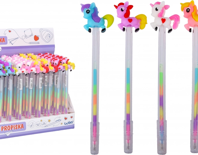 Gel pen med udsmykning Enhjørning