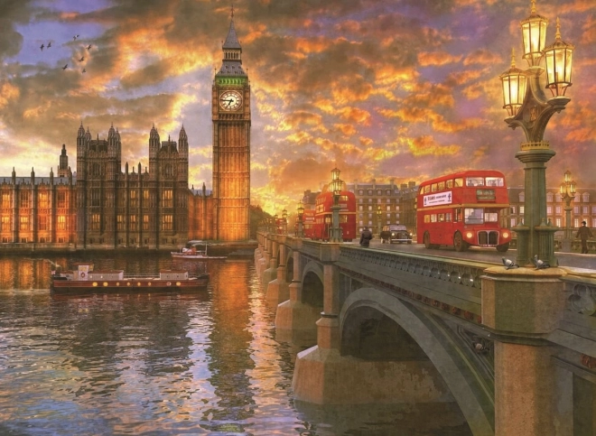 Puslespil Tusmørke over Westminster 1000 brikker